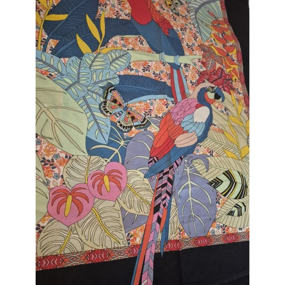 💥 Alexander Henry Fabric Rio Panel Birds Cotton Quilt Fabric A4